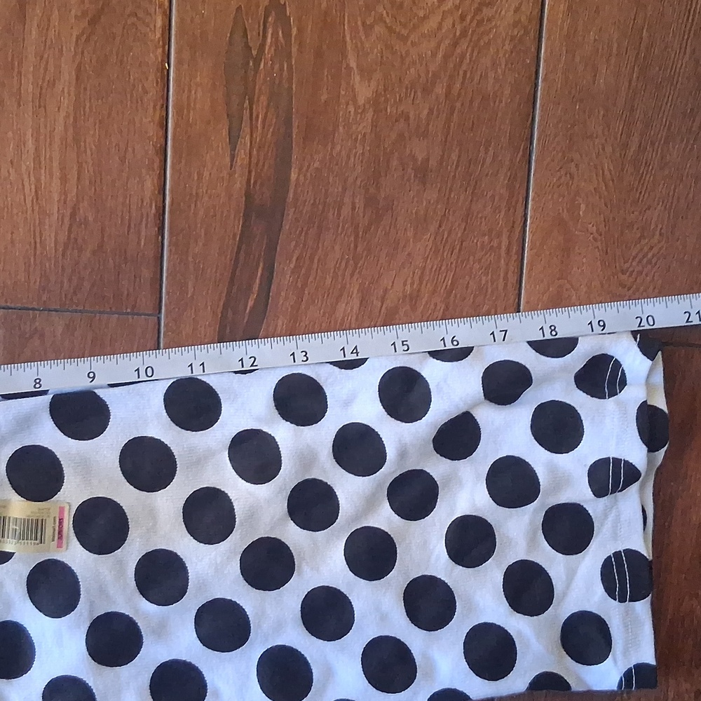 NOBO Black and White Polka Dot Rib Tank - Picture 5 of 5